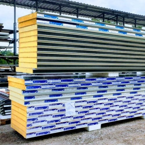 Płyty warstwowe: PIR - Sandwich Panel poliuretan outlet 2 gatunek