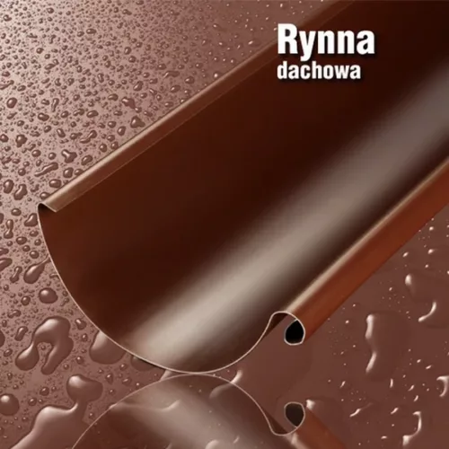 Rynna Metalowa: KASKADA 125mm grafit brąz czerwień czarny srebrny ceglasty