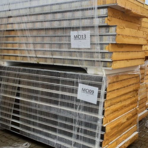 Płyty warstwowe: Używane 100 mm poliuretan PIR 10 cm ścienne 2 gatunek