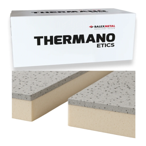 Thermano ETICS: Płyty PIR Styropian EPS ocieplenie elewacji 140mm 14cm 1200x600mm