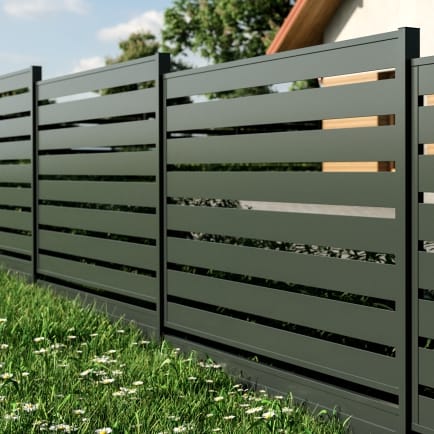 Ogrodzenie Panelowe: Palisadowe Ocynkowane 120x200 Grafit Czarny Brąz RAL 7016 9005 8017