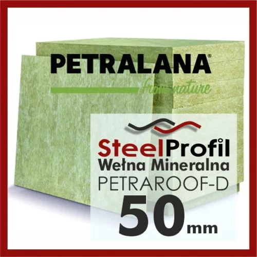 Wełna Mineralna: 50 mm Petralana PETRAROOF-D 5cm