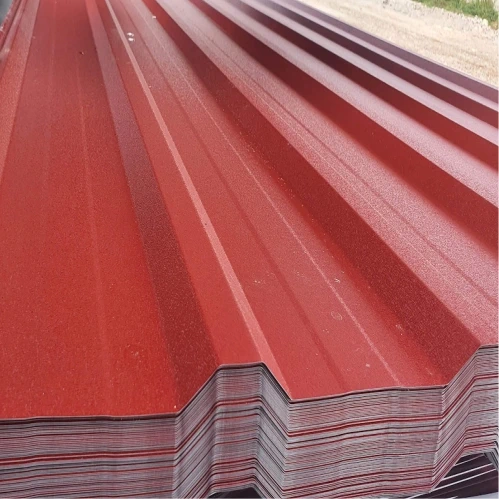 Blachy trapezowe: T18 powlekana poliester kolor czerwony